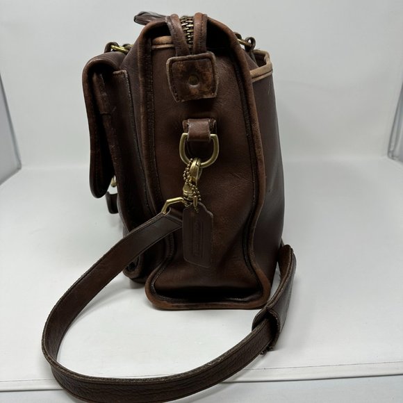 Vintage COACH Men's Leather Messenger Bag 5283 Harrison Briefcase Attache, USA - Picture 3 of 16